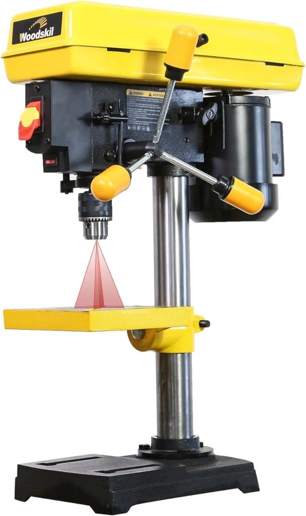 8 Inch Drill Press, 2.3 Amp 5-Speed Bench Drill Press, Bench Top Drilling Machine