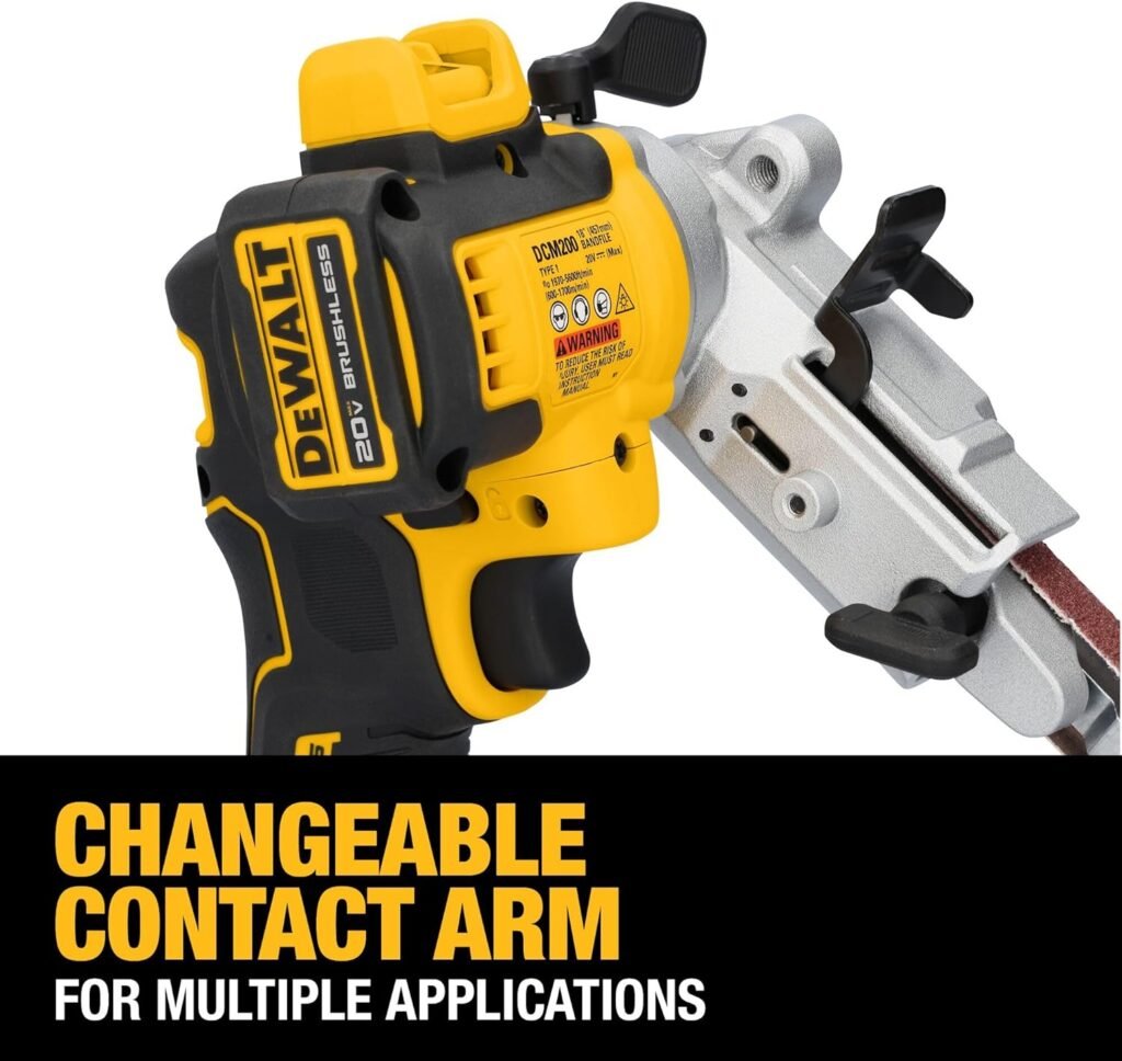 DEWALT 20V MAX XR Cordless Bandfile Power Tool Belt Sander, Bare Tool Only (DCM200B)