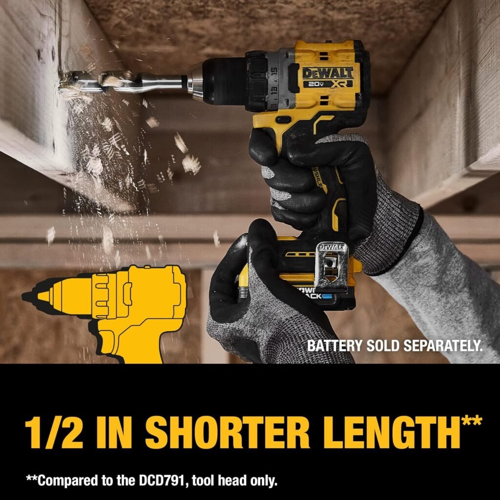 DEWALT 20V MAX XR Cordless Drill/Driver, 1/2-in, Bare Tool Only (DCD800B)