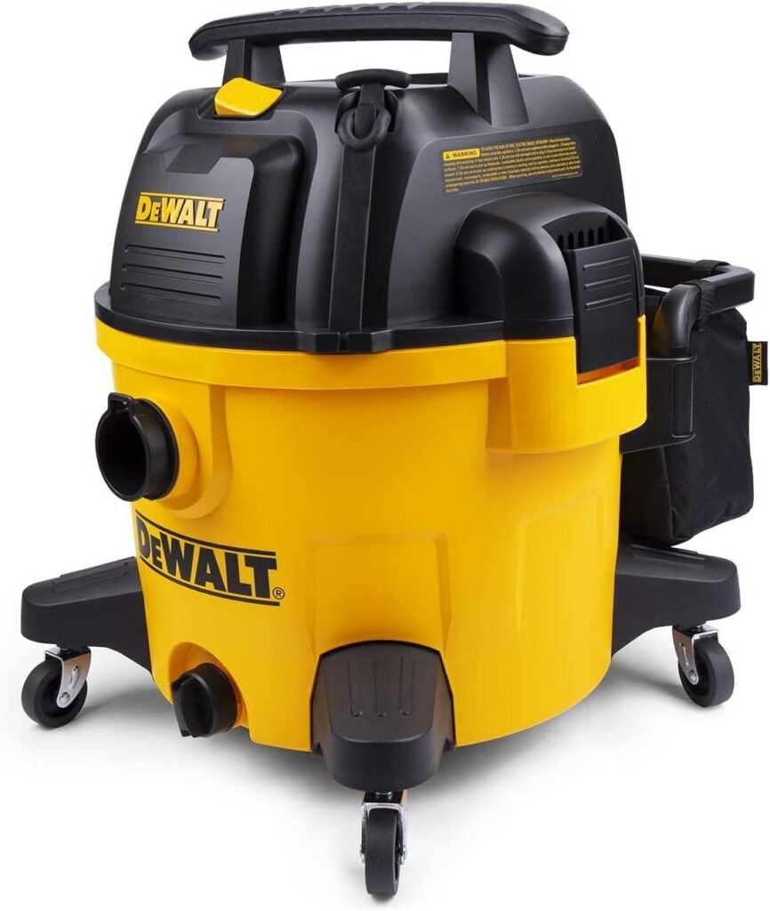 DEWALT 9 Gallon Poly Wet/Dry Vac DXV09PZ, Shop Vacuum for Workshop/Jobsite Yellow