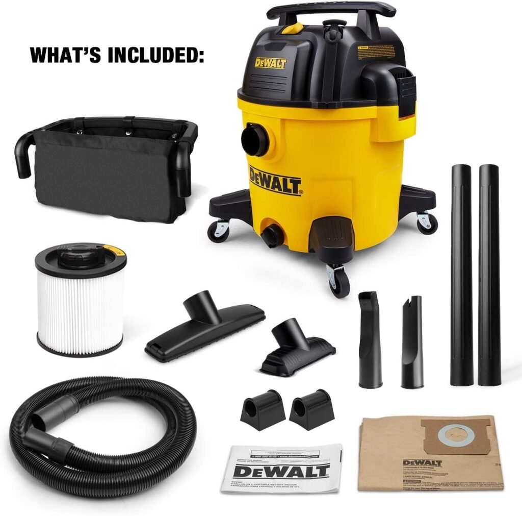 DEWALT DXV10P 10 gallon Quiet Poly Wet Dry Vacuum Yellow