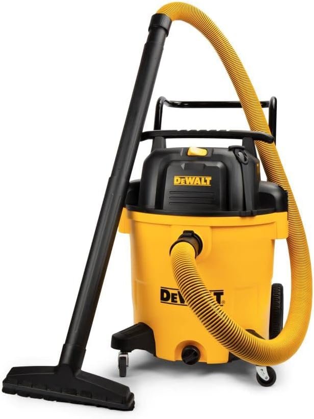 DeWALT Aspiratore Bagnato/Asciutto 14 Galloni (52,9 Litri) - Potente Motore Da 6 CV, Con Ruote Gommate E Porta Soffiante