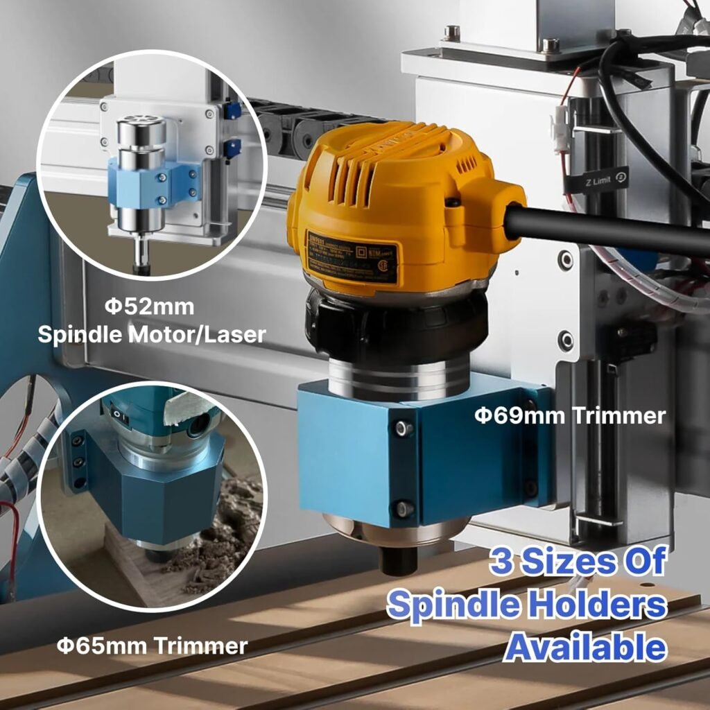 Genmitsu CNC Machine PROVerXL 6050 Plus for Metal Wood Acrylic MDF Carving, GRBL Control, 3 Axis Milling CNC Router Machine, Hybrid Table, Working Area 600 x 500 x 115mm (23.62 x 19.69 x 4.53)