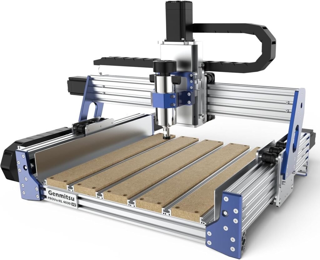 Genmitsu CNC Router Machine PROVerXL 4030 V2, Fast Speed for Wood Metal Acrylic PCB MDF, Upgrade 3 Axis Engraving Machine with Closed-Loop Motor and Ball Screw, Working Area 400 x 300 x 110mm