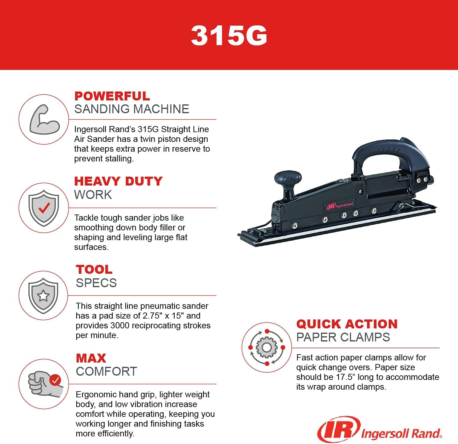 Ingersoll Rand 315G Air Sander Review