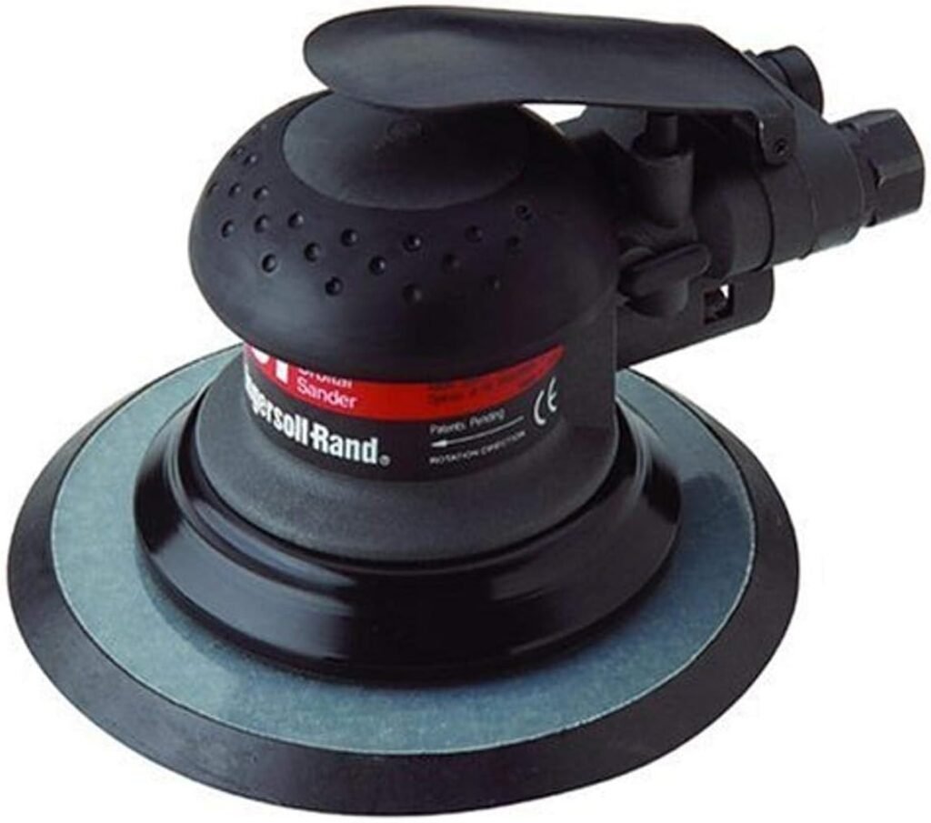 Ingersoll Rand 4151 Random Orbital Air Sander, 3/16 Orbit, 6 Vinyl Pad, 12,000 RPM, 0.2 HP