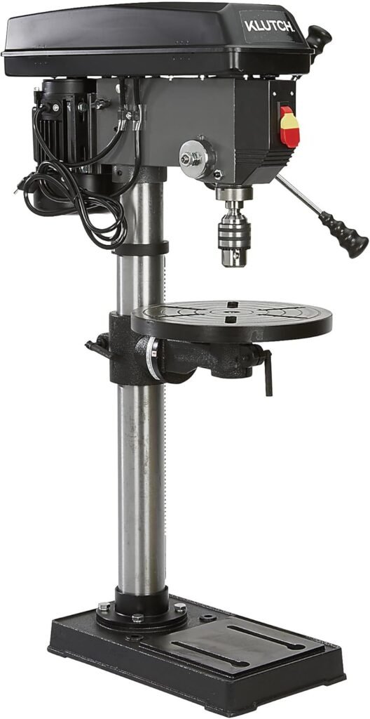 Klutch 13in. Benchtop Drill Press, 3/4 HP, 120 Volts, 5/8in. Chuck w/1in. Drilling Capacity, 45° Table Tilt