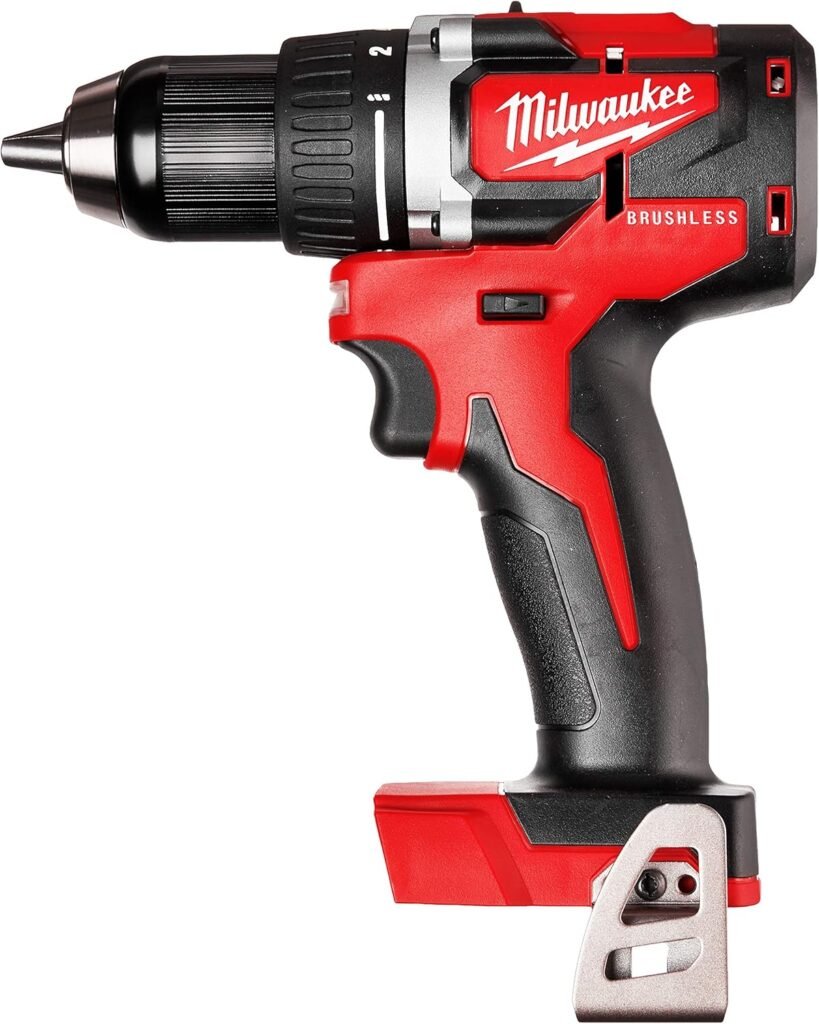 Milwaukee M18 18-Volt Lithium-Ion Brushless Cordless 1/2 Inch Compact Drill/Driver (Tool-Only) 2801-20