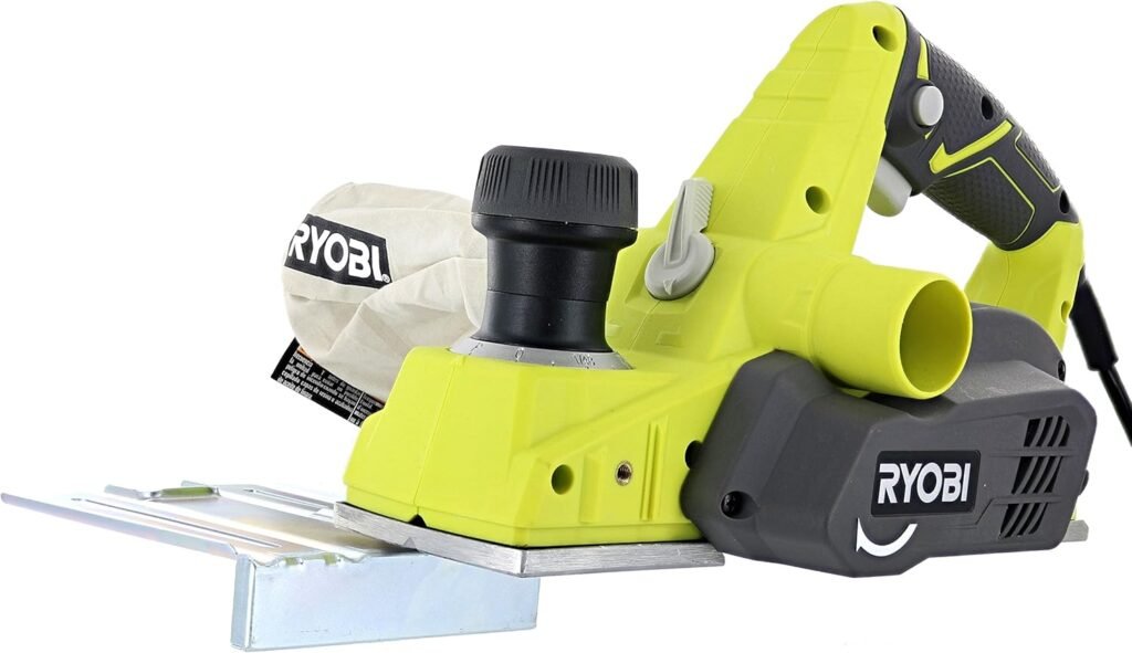 Ryobi HPL52K 6 Amp 16,500 RPM 3 1/4 Corded Hand Planer w/ Kickstand and Dual Dust Ports