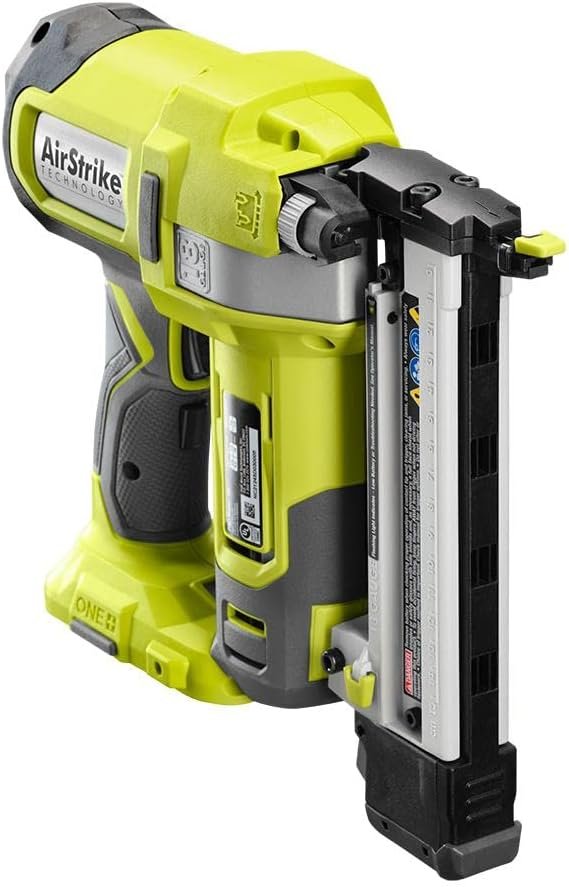 RYOBI ONE+ 18-Gauge Cordless AirStrike Narrow Crown Stapler P361 Green