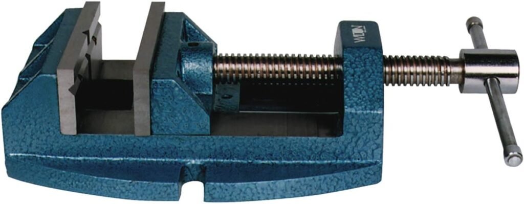 Wilton Versatile Drill Press Vise, 4 Jaw Width, 4 Max Jaw Opening, Continuous Nut (Model 1345)